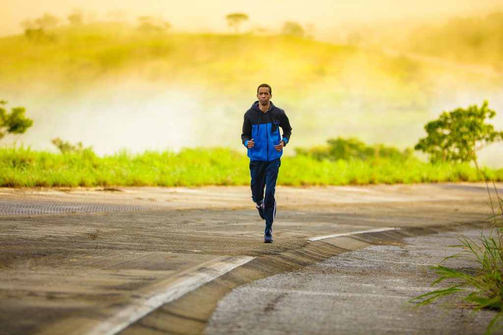 man jogging exercise